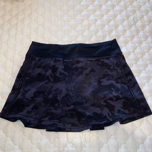 Lululemon Pace Rival Camo Skirt Size 8 Tall